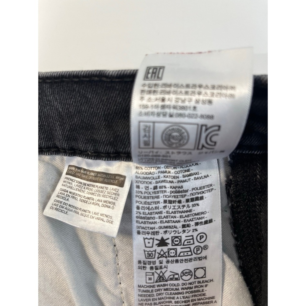 Levi's Men's Carpenter Jeans Black Denim W35 L28 Workwear Style Pants Casual - Picture 7 of 7